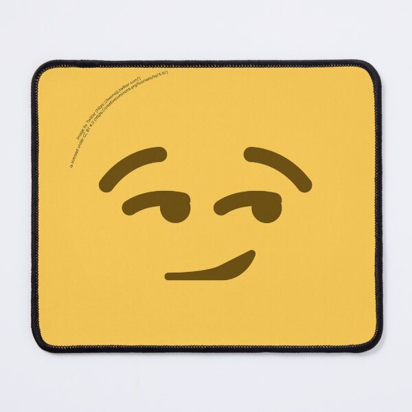 Item preview, Smirking Face Emoji designed and sold by VeryRandomShop.