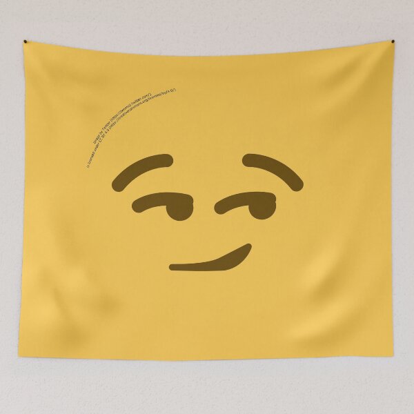 Item preview, Smirking Face Emoji designed and sold by VeryRandomShop.