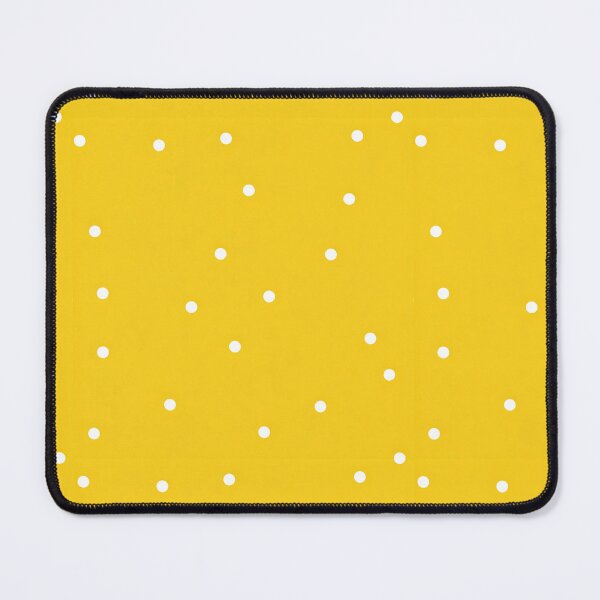Item preview, White Polka Dots with Yellow Background designed and sold by SeanOsShirts.