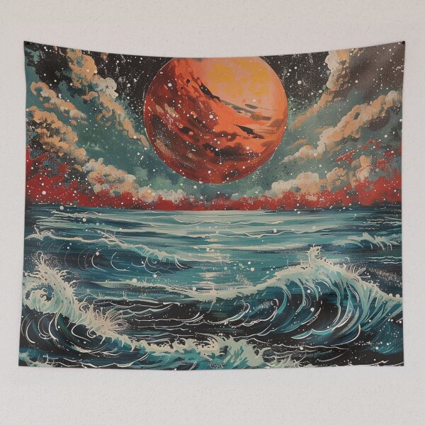 Item preview, Ocean Planet Retro Pop Art 1 designed and sold by AstroRisq.