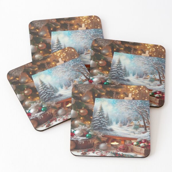 Item preview,  cozy holiday feel decoration with a picture winter landscape,RBCozyHolidays,CozyHolidays designed and sold by Expressions-Sel.