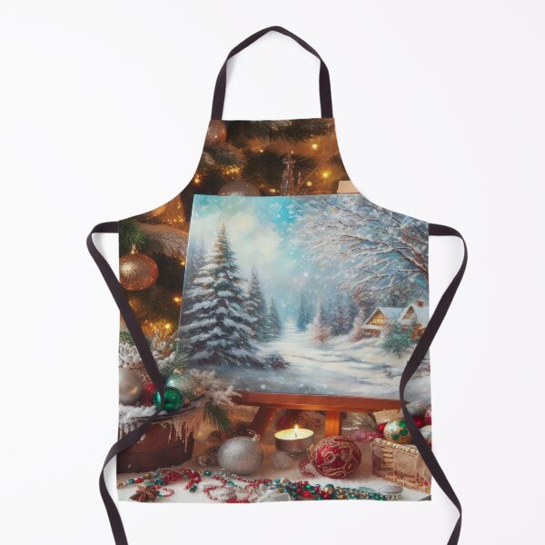 Item preview, cozy holiday feel decoration with a picture winter landscape,RBCozyHolidays,CozyHolidays designed and sold by Expressions-Sel.