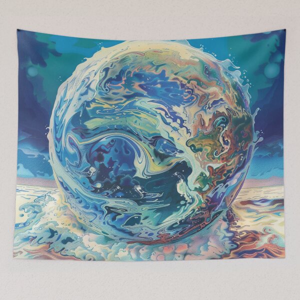 Item preview, Ocean Planet Retro Pop Art 2 designed and sold by AstroRisq.