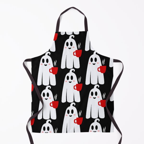 Item preview, halloween coffee drinking ghost funny designed and sold by Gossip Rag.