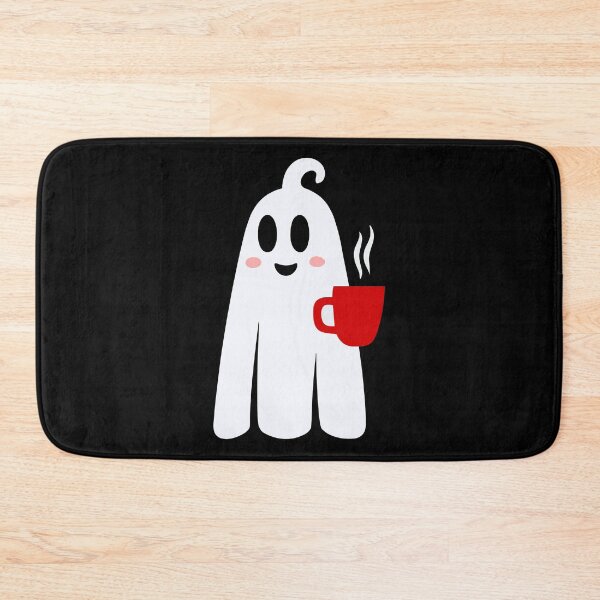Item preview, halloween coffee drinking ghost funny designed and sold by Gossip Rag.