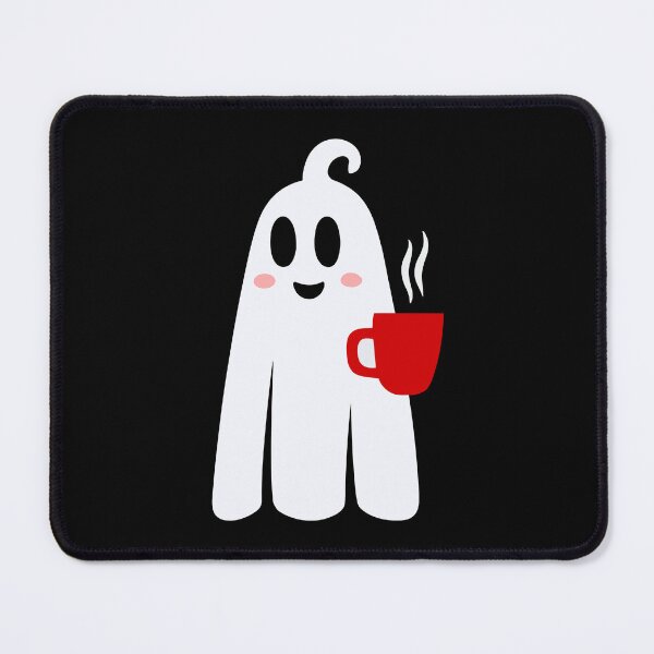 Item preview, halloween coffee drinking ghost funny designed and sold by Gossip Rag.