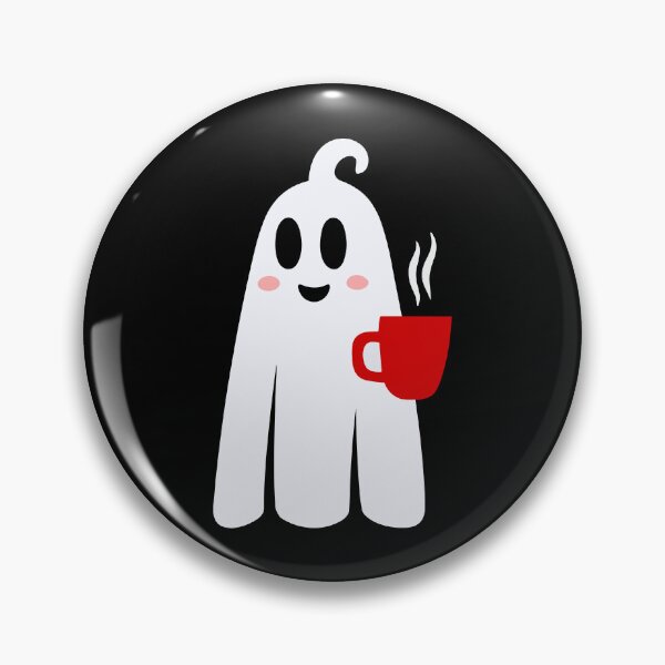 Item preview, halloween coffee drinking ghost funny designed and sold by Gossip Rag.