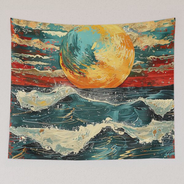Item preview, Ocean Planet Retro Pop Art 3 designed and sold by AstroRisq.