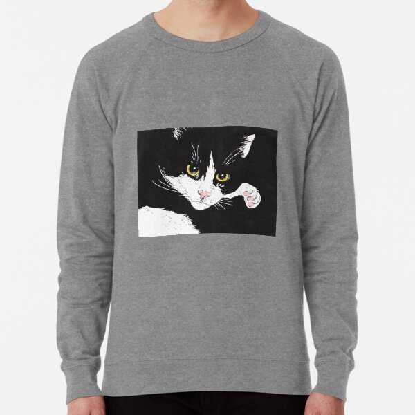 Tuxedo cat top sweater