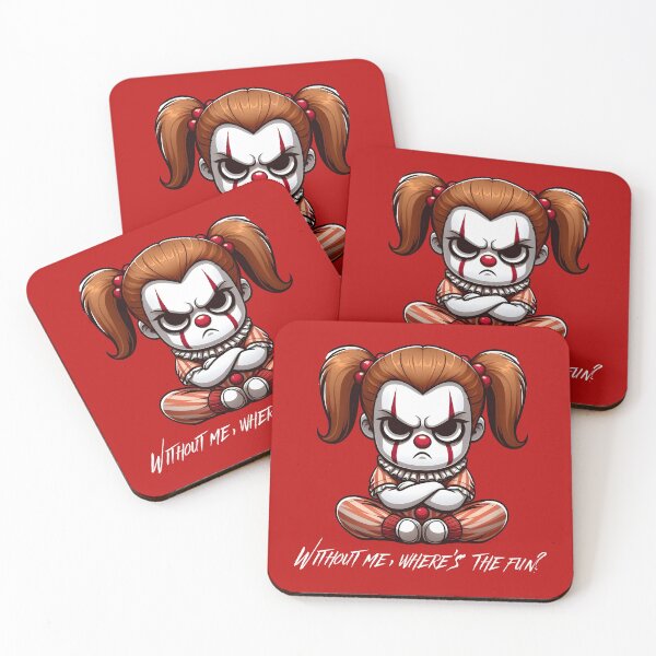 Item preview, Halloween Clown Girl - Without me, where's the fun? designed and sold by The magic  Yellow bus.