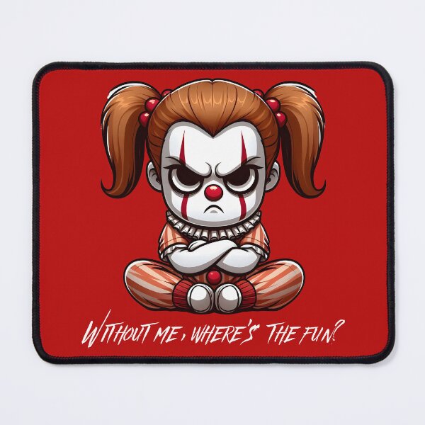Item preview, Halloween Clown Girl - Without me, where's the fun? designed and sold by The magic Yellow bus.