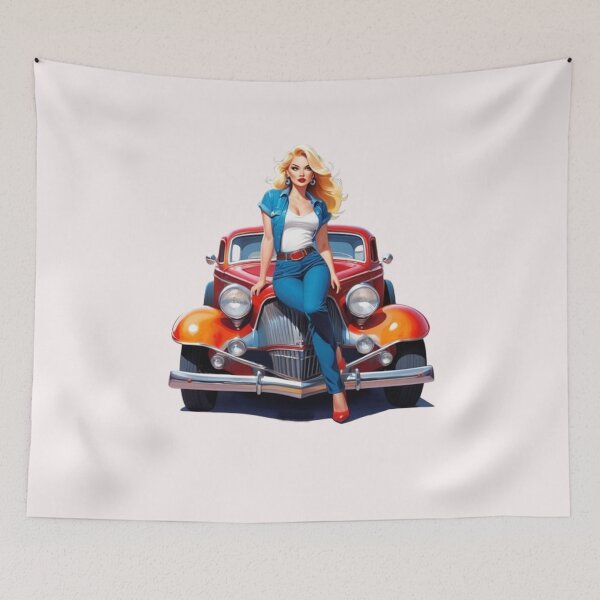 Item preview, “Retro Glamour: Charm and Audacity of Pin-Ups” designed and sold by CHRIST5000.