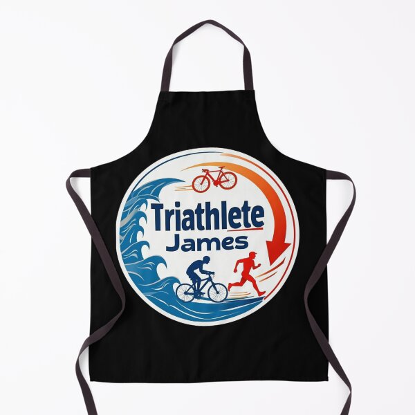 Artikelvorschau, Dynamischer Triathlet James – Schwimmen, Radfahren, Laufen entworfen und verkauft von Triathlongram.