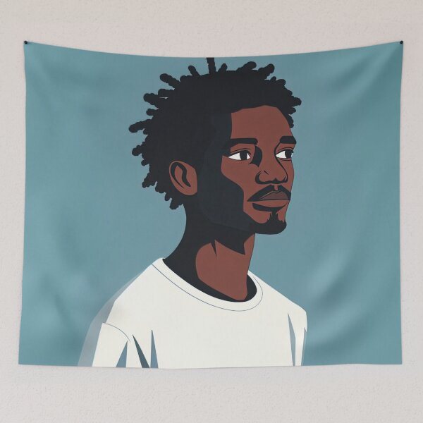 Item preview, Zambian man, portrait | Anime style designed and sold by ComicsFactory.