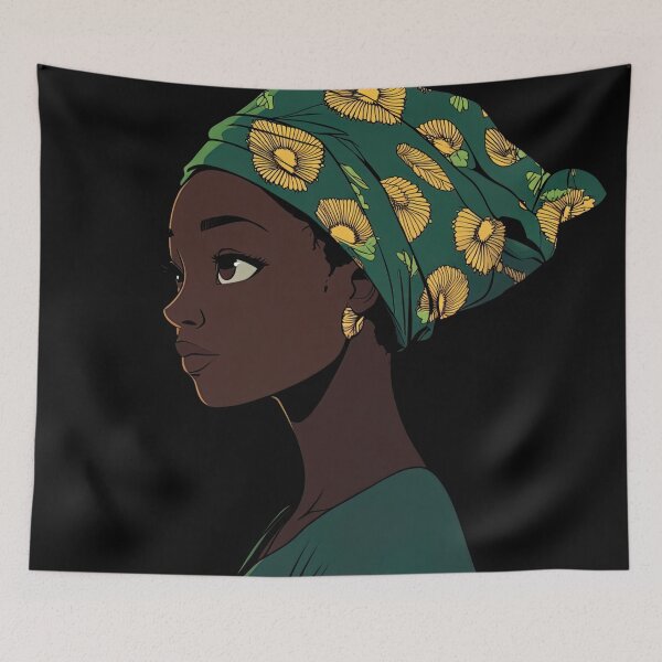 Item preview, Zambian woman | Anime style designed and sold by ComicsFactory.