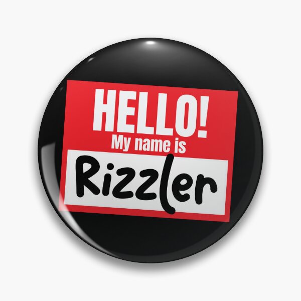 Item preview, Hello My Name Is Rizzler Funny Nametag Rizzler Gear designed and sold by DynamicDesign.
