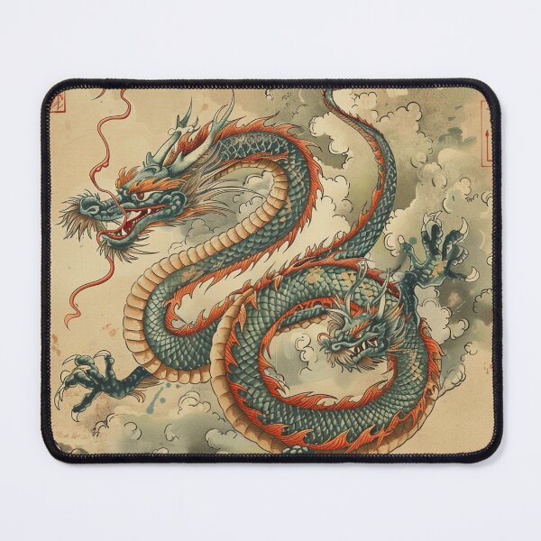 Artikelvorschau, Chinesischer Drache Vintage Kunst 14 entworfen und verkauft von AstroRisq.