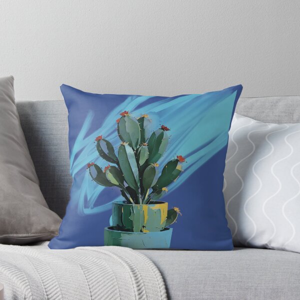 Item preview, Cactus in modernist painting designed and sold by CecyLL.