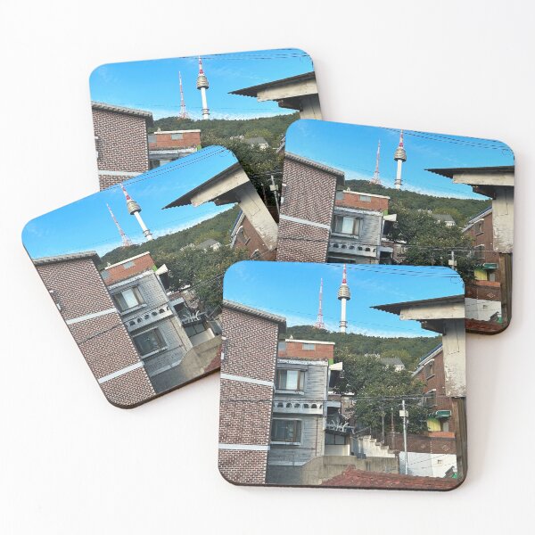 Item preview, Namsan Tower in a Sunny Neighborhood | Seoul Street Photography designed and sold by YemmyZImages.
