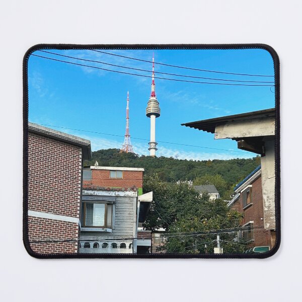 Item preview, Namsan Tower in a Sunny Neighborhood | Seoul Street Photography designed and sold by YemmyZImages.