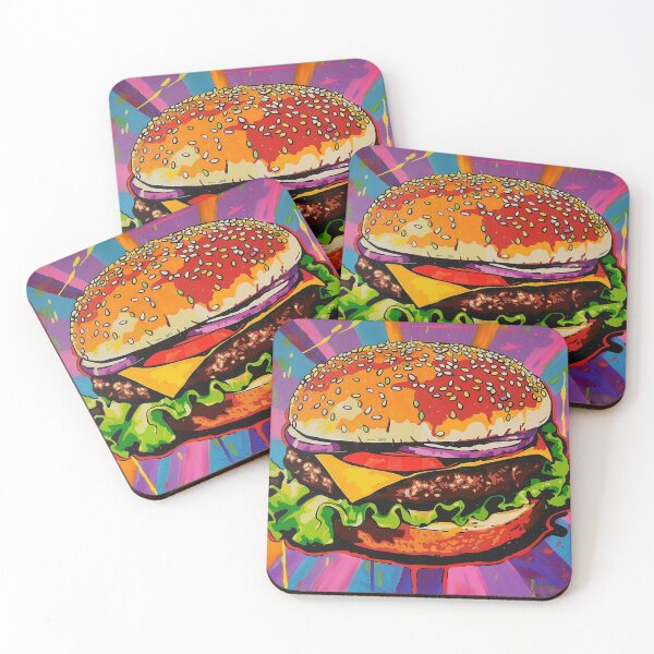 Item preview, Hamburger Pop Art 3 designed and sold by AstroRisq.