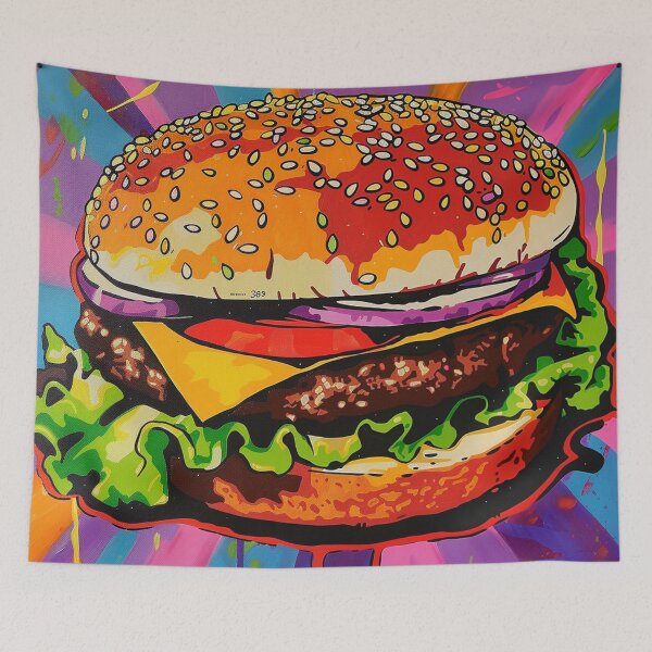 Item preview, Hamburger Pop Art 3 designed and sold by AstroRisq.