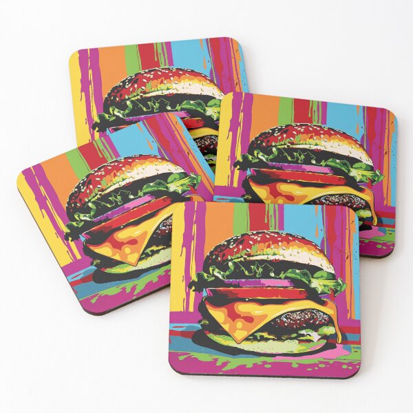 Item preview, Hamburger Pop Art 4 designed and sold by AstroRisq.