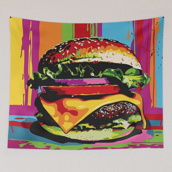 Item preview, Hamburger Pop Art 4 designed and sold by AstroRisq.