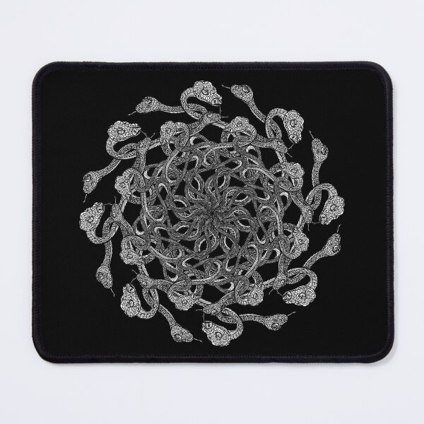 Item preview, Black & White Snake Mandala designed and sold by DaveDanchuk.