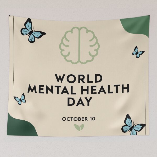 Item preview, World Mental Health Day: Embracing Growth and Wellness designed and sold by AtonuHaque.