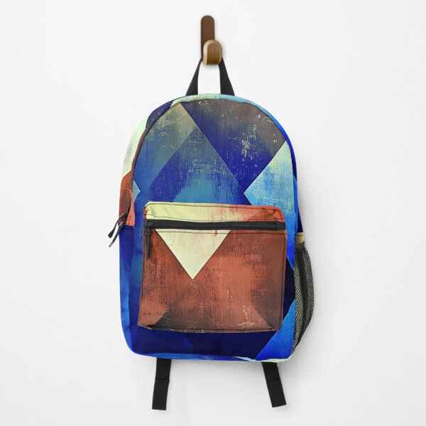 Item preview, red blue diamond pattern geometrical karo tile / dejco.art domin  designed and sold by dejco.art.