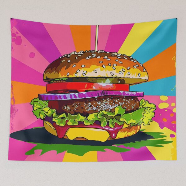 Item preview, Hamburger Pop Art 6 designed and sold by AstroRisq.