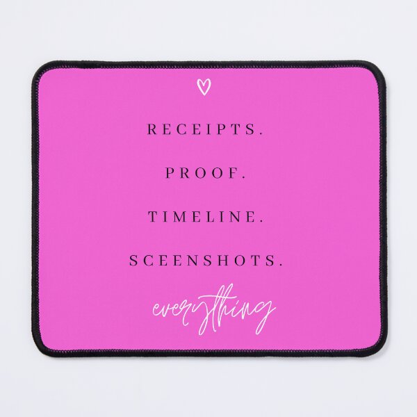 Item preview, Receipts Proof Timeline Salt Lake City Housewives Print designed and sold by Femme Pastel Collective.