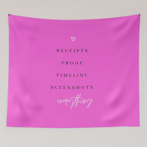 Item preview, Receipts Proof Timeline Salt Lake City Housewives Print designed and sold by Femme Pastel Collective.