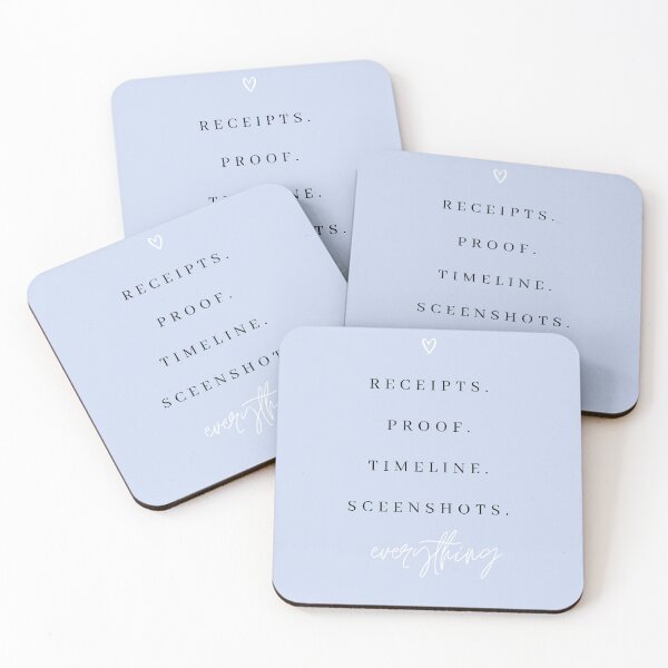 Item preview, Receipts Proof Timeline Salt Lake City Housewives Print designed and sold by Femme Pastel Collective.