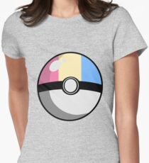 Pansexual Pride Poké Ball Women's Fitted T-Shirt
