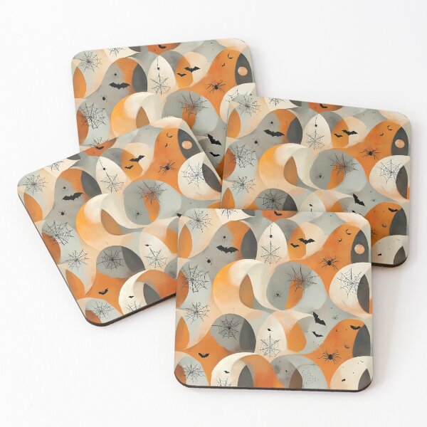 Item preview, Boho Halloween Pattern: Cozy Elegance with a Minimalist Twist designed and sold by DEEPDesignsART.
