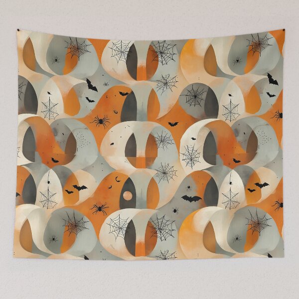 Item preview, Boho Halloween Pattern: Cozy Elegance with a Minimalist Twist designed and sold by DEEPDesignsART.