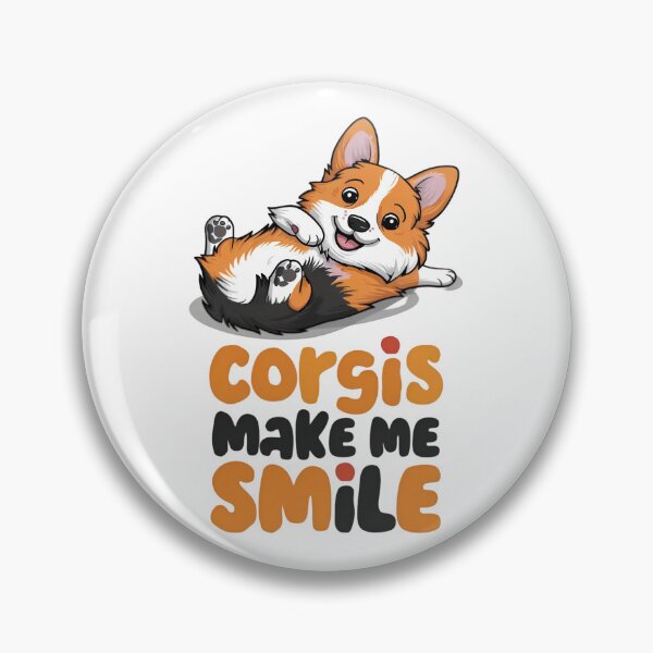 Item preview, Corgis make me smile designed and sold by PaintedPixels01.