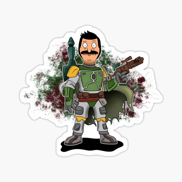 Vista previa del artículo con la obra «Bob Fett», diseñado y vendido por AlyBMonster.