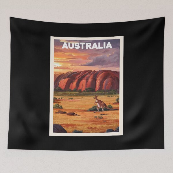Item preview, Australia, Travel Art designed and sold by PinkandP.