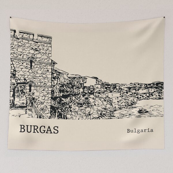 Item preview, Burgas Bulgaria designed and sold by Lakeric Cityscapes.
