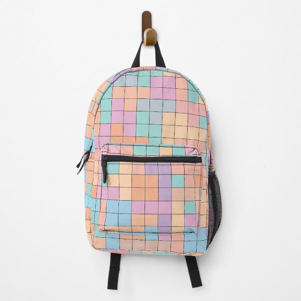 Item preview, Pastel Tetris Grid designed and sold by TheGlitchStitch.