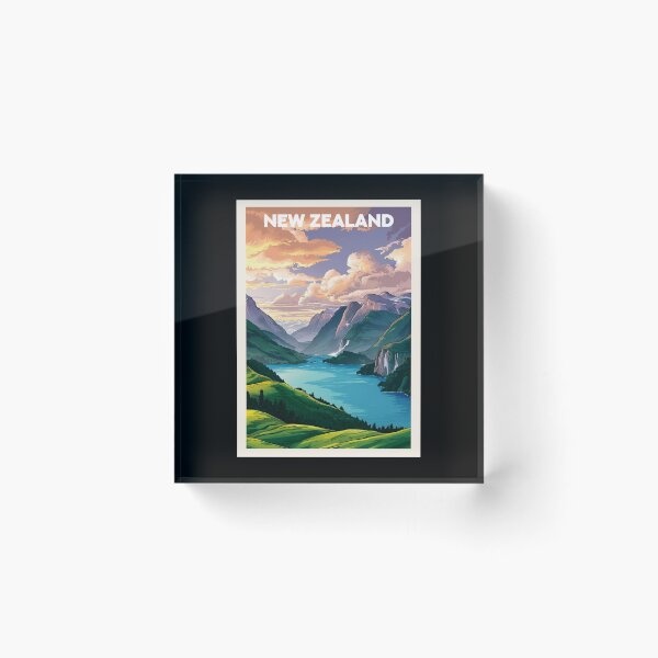 Item preview, New Zealand, Travel Art designed and sold by PinkandP.