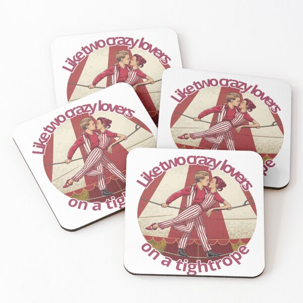 Item preview, Two crazy lovers on the tightrope designed and sold by PODBUNKERX.