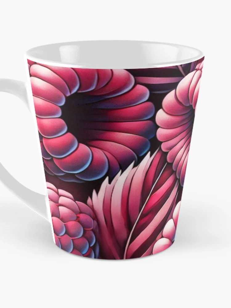 Thumbnail 3 of 4, Coffee Mug, Abstract Raspberry Fruit Design designed and sold by TribalioDesigns.