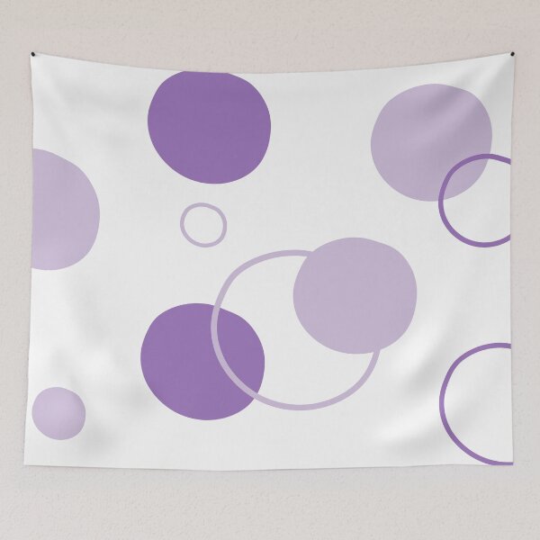 Item preview, Floating Violet Bubbles: A Dance of Lightness and Calm, Unique designed and sold by villacreativa.