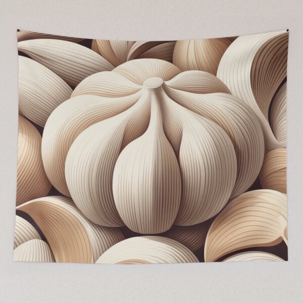 Item preview, Abstract Garlic Vegetable Design designed and sold by TribalioDesigns.