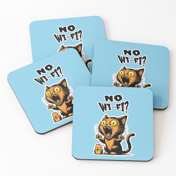 Item preview, Funny travelers gift no wifi panic cat designed and sold by StickyRice Travelers.