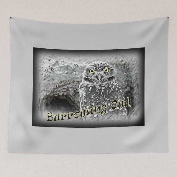 Item preview, Burrowing Owl Standing Outside His Burrow designed and sold by CarolM.